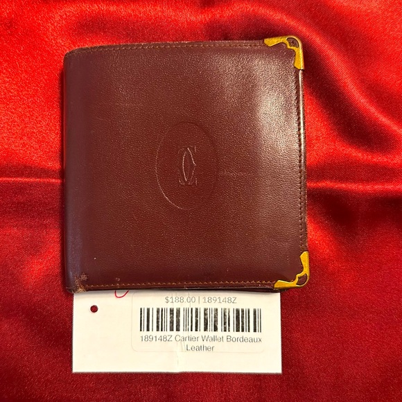 Cartier Wallet Bordeaux Leather - Picture 9 of 9